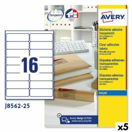 Etiquetas para Impresora Avery J8562 25 Hojas 99,1 x 33,9 mm Transparente (5 Unidades) Precio: 146.4999998. SKU: S8426139