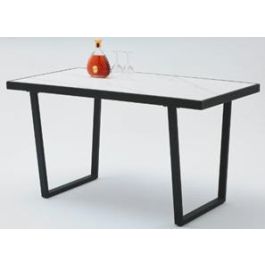 DKD Home Decor Mesa Comedor Negro Blanco 80 x 75 x 150 cm Precio: 295.49999996. SKU: B1G3WN243M