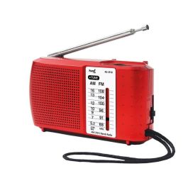 SAMI RADIO SAMI 2 BANDAS CON AURICULARES, RADIO PORTATIL AM/FM HORIZONTAL COLOR ROJO Precio: 9.5000004. SKU: B1FXR8BTRM