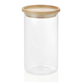 Andrea House Bote de vidrio/madera cc16204 1.200ml Ø10x18cm Precio: 8.59000054. SKU: B1HBYNGJCX