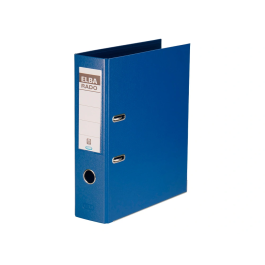 Elba Archivador de Palanca DIN A4 Azul Lomo 80 mm Rado Plast Carton Forrado
