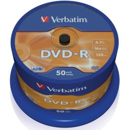 Verbatim DVD-R 4.7GB 16X 50 Unidades Spindle Superficie Matt Silver Precio: 31.89000012. SKU: B1HJQNZMTF