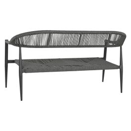 Sofa Terraza Y Jardin DKD Home Decor Negro Gris Oscuro 55 x 76 x 131 cm