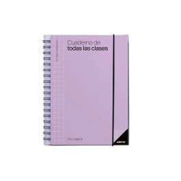 Additio Cuaderno Profesorado D-P Espiral Doble 256 Páginas PVC Colores Surtidos