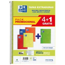 Bloc Oxford School Tapa Extra Fº 80H Cuadric.4X4 90G Pack 4+1 (Col. Vivos) Precio: 20.50000029. SKU: B1HMN99F39