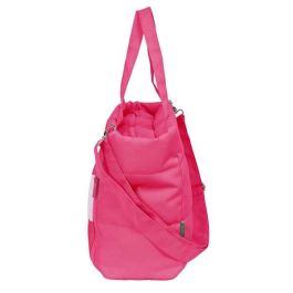 Benetton Bolso con Bolsillo para Portátil 14,1" Raspberry Rosa Fucsia 54x31x17