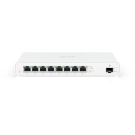 Ubiquiti UISP Router PoE Gigabit Fanless con 8 Puertos RJ45 10/100/1000 y 1 Puerto SFP, 110W para WISP MicroPoP