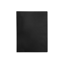 Liderpapel Carpeta Escaparate Polipropileno DIN A3 Negro Opaco con 40 Fundas