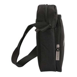 Bolso Bandolera Sevilla Fútbol Club Teen 16 x 22 x 6 cm Negro