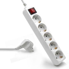 Ewent EW3916 Base Múltiple 5 Salidas AC, 1.5m Cable, Interruptor Integrado, 16A/3680W, Interior, Blanco Precio: 11.79000042. SKU: S0220098