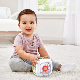 Vtech Baby Cubo Musical para Bebé, Juguete Educativo con 4 Botones de Animales, 3 Modos de Juego, Canciones y Melodías para Estimular Motor y Descubrimiento, 6-36 Meses