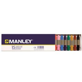 Manley Ceras 60 mm Colores Surtidos Estuche 15 Ud