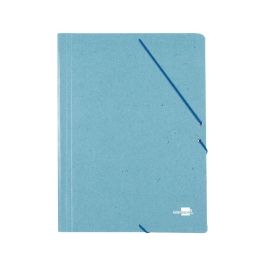 Carpeta Liderpapel Gomas Folio 3 Solapas Carton Prespan Verde