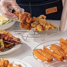 Quttin Rejilla Redonda para Airfryer de Acero Inoxidable 17.5 cm (36 Unidades)