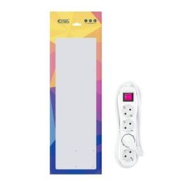 Nanocable 10.37.0004 Regleta con Interruptor, 4 Tomas de Corriente, Cable 1.4m, Protección Infantil, Toma de Tierra, 3680W, Blanca Nanocable 10.37.0004 Regleta con Interruptor, 4 Tomas de Corriente, Cable 1.4m, Protección Infantil, Toma de Tierra, 3680W, Blanca