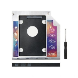 Nanocable 10.99.0102 Adaptador SATA para Disco Duro 2.5" de 7/9.5mm en Unidad Óptica Portátil de 12.7mm