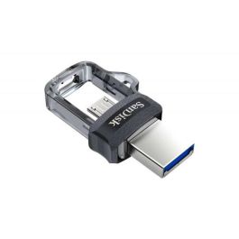 Sandisk Unidad Flash USB Ultra Dual m3.0 64 GB USB Type-A / Micro-USB 3.2 Gen 1 Negro Plata SDDD3-064G-G46