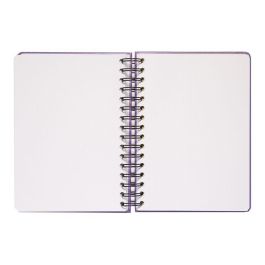 ERIK Cuaderno A5 Friends 90 hojas tapa dura con wire-o y cierre elástico, bolsillo interior y esquinas redondeadas