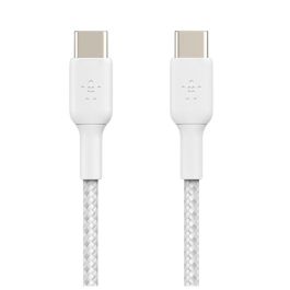 Belkin CAB004BT2MWH Cable USB-C a USB-C Trenzado 2M Blanco para Carga Rápida y Sincronización BoostCharge Precio: 15.99981306. SKU: B1KBS6663H
