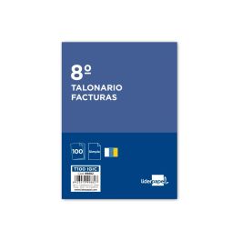 Talonario Liderpapel Facturas 8º Original 100 Con I.G.I.C. 10 unidades