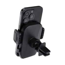 Trust Soporte de Smartphone para Coche Runo 24983 para Salida de Aire, Fijación Segura para Teléfonos de 55-100mm de Ancho, Color Negro