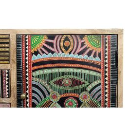 Giner y Colomer Mueble T.V. de Madera de Mango Natural Multicolor 60x105 cm