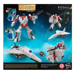 HASBRO Figura Transformers Aerialbot Silverbolt Age of the Primes, 17,5cm, se convierte en Robot/Jet, cabeza de Superion