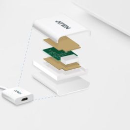 Aten VC985-AT Adaptador de DisplayPort a HDMI Blanco