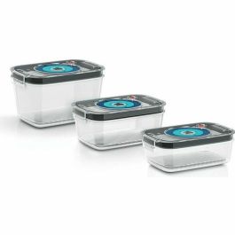 Bosch 3 Cajas de Almacenamiento al Vacío Herméticas Tritan con Bandeja de Goteo e Indicador de Día/Mes y Vacío - 0.7L, 1.0L, 1.5L Precio: 73.50000042. SKU: B1EWS5E44C