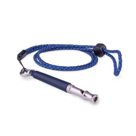 Coachi Silbato Profesional para Adiestramiento Canino, Tono Ajustable, Alto Volumen, Ligero, Compacto, Cordón Reflectante Azul Oscuro