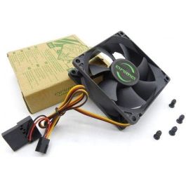 Anima AF8 Ventilador para CPU 8cm con 7 Aspas Negras, Silencioso 12dB, Flujo 30.5 CFM, 50.000h Vida Útil, Bajo Consumo