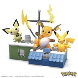 Mega Bloks Pokemon Evoluciones Pikachu HKT23 Conjunto de Construcción con Pichu y Raichu