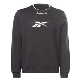 Sudadera sin Capucha Hombre Reebok RI Arch Logo Vector Crew Negro 44,5