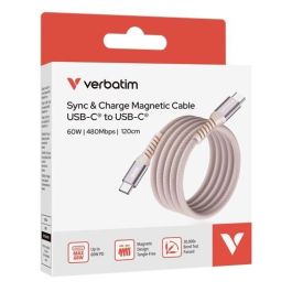 Verbatim Cable Magnético USB-C a USB-C Rosa 1.2m - PD 3.0, QC 3.0, 480Mbps, 60W Precio: 11.49999972. SKU: B19YAKR6CQ