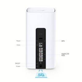 TP-Link NX510v Router Inalámbrico 5G Doble Banda Wi-Fi 6 (802.11ax) 3000 Mbit/s Gigabit Ethernet Blanco
