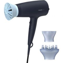 Philips BHD360 Secador de Pelo 2100W Iónico ThermoProtect Serie 3000 con Boquilla, Difusor, 6 Ajustes de Calor/Velocidad y Aire Frío Azul