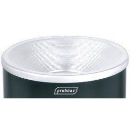 PROBBAX - AT-2030-BLA - Papelera de interior con cenicero - 25 cm de Ø x 65 cm de alto 30L - Negro