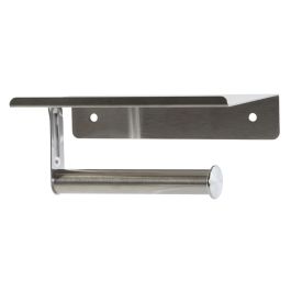 DKD Home Decor Portarrollos Plateado Inox 9.7 x 7.5 x 18 cm