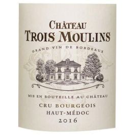 CHâteau tres Moulins 2016 Haut -Médoc Bourgeois Raw - Burdeos Wine Wine