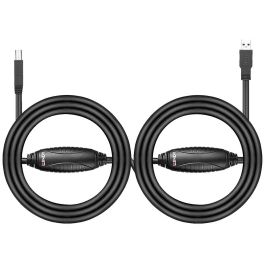 Lindy Cable Activo USB 3.0 de 10m con Transferencia de Datos de hasta 5 Gbps