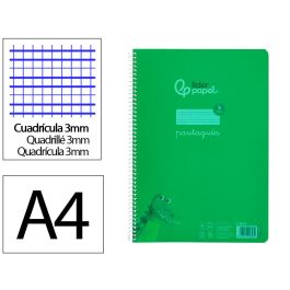 Cuaderno Espiral Liderpapel Din A4 Pautaguia Tapa Plastico 80H 90 gr Cuadro Pautado 3 mm Con Margen Color Verde 5 unidades Precio: 18.58999956. SKU: B17MB36LE9