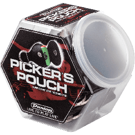 Dunlop Porta Púas Plástico Ergonómico - Surtido 24 Unidades, Color Negro