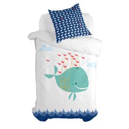 Juego de funda nórdica HappyFriday Moshi Moshi Whale Multicolor Cama de 80 2 Piezas Precio: 55.50000049. SKU: B1ECVWJZXJ