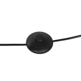 DKD Home Decor Lámpara Pie Scandi Blanco Marrón Cerámica Lino 50 x 139.5 x 50 cm