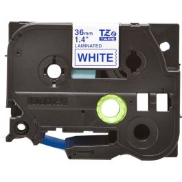 BROTHER Cinta laminada blanco/azul 36mm Precio: 24.50000014. SKU: B1E5YXFBLE