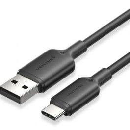 Cable USB 2.0 Tipo-C Vention CTQBH/ USB Tipo-C Macho - USB Macho/ Hasta 60W/ 480Mbps/ 2m/ Negro Precio: 5.59000035. SKU: B1B5MMRED6