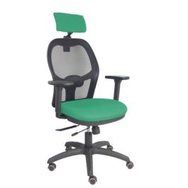 Silla Piqueras Y Crespo Jorquera Brazos 3D Y Cabecero Regulables Mecanismo Sincro Con Traslack Ruedas Parquet Respaldo De Malla Negra Y Asiento Tapizado Bali Verde Esmeralda Precio: 425.79000002. SKU: S5703851