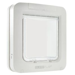 SUREFLAP Solapa de gato grande con chip electrónico blanco