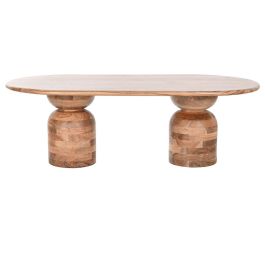 Mesa Centro Moderno DKD Home Decor Marron Natural 75 x 45 x 135 cm