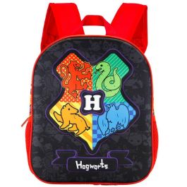 KARACTERMANIA Mochila preescolar 3D Harry Potter Hogwarts 31cm con relieve frontal y 2 bolsillos laterales
